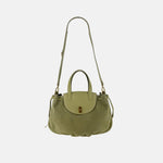 VISONA Medium City Handbag in Olive - Big Bag NY