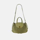 VISONA Medium City Handbag in Olive - Big Bag NY