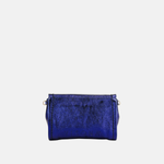 Plinio Visona VALENTINA Small Metallic Flap Clutch - Big Bag NY