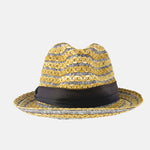 Ferruccio Vecchi Raffia and Cotton Trilby Hat in Brown - Big Bag NY