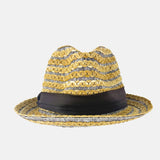 Ferruccio Vecchi Raffia and Cotton Trilby Hat in Brown - Big Bag NY