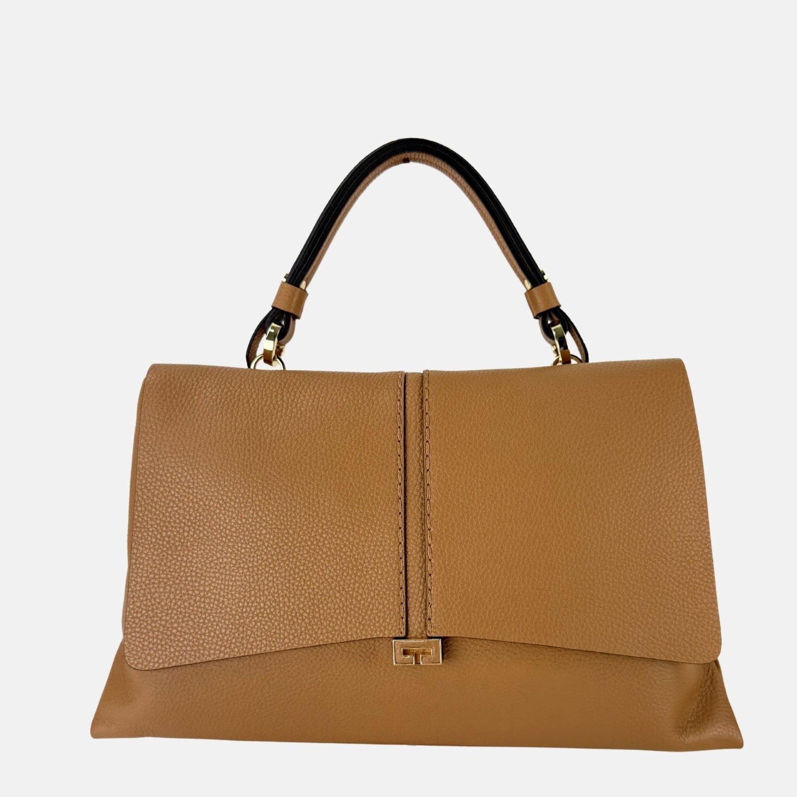 LORISTELLA Kendall Satchel Bag in Cuoio - Big Bag NY