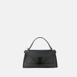 Plinio Visona Valentina Small Envelope Flap Bag in black - Big Bag NY