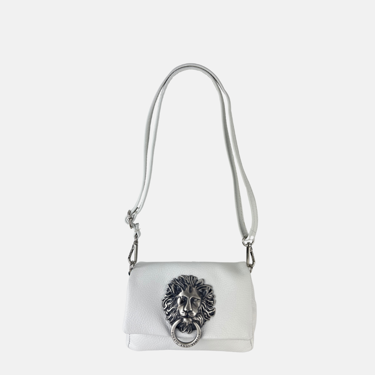Angi Venezia Leo Lion Head Small Flap Crossbody Clutch - Big Bag NY