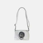 Angi Venezia Leo Lion Head Small Flap Crossbody Clutch - Big Bag NY