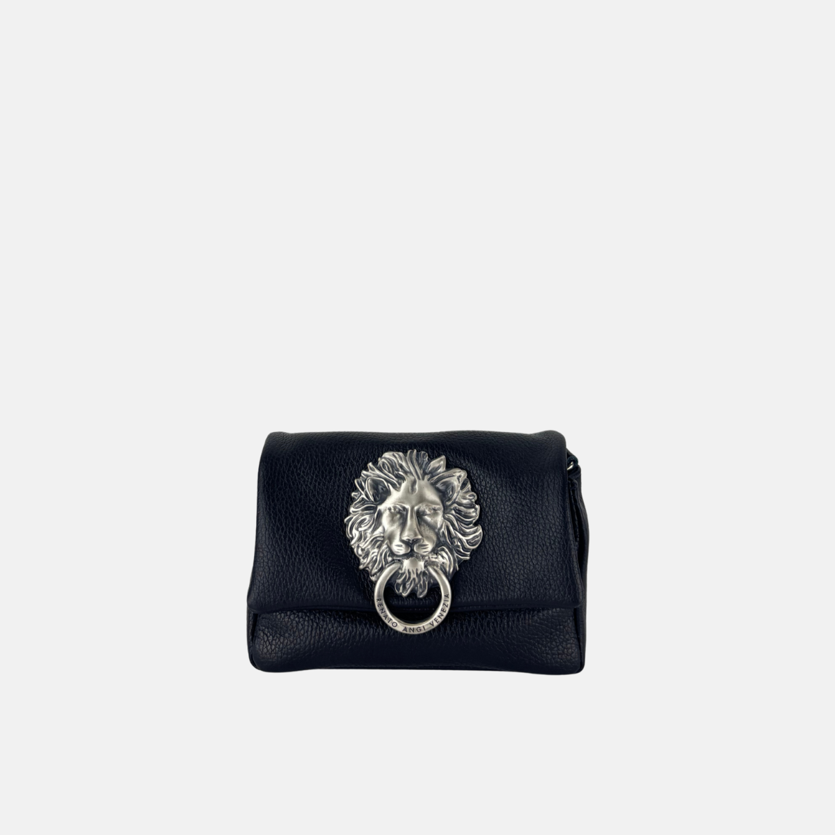 Angi Venezia Leo Lion Head Small Flap Crossbody Clutch - Big Bag NY