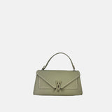 Plinio Visona Valentina Small Envelope Flap Bag in sage - Big Bag NY