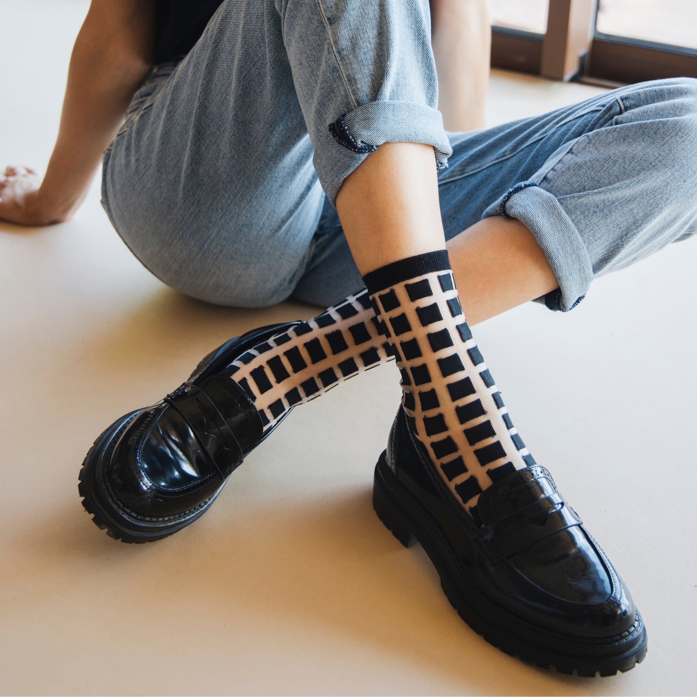 Atelier St Eustache Ginza Sock in Black - Big Bag NY