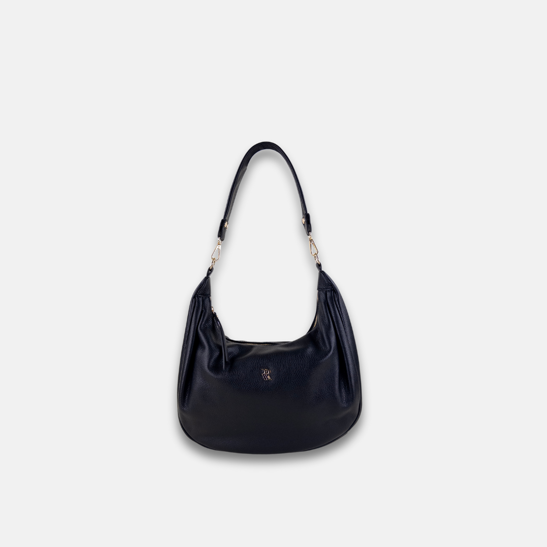 Black Rossi Crossbody Hobo - Big Bag NY