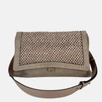 LORISTELLA Kendall Raffia and Suede Satchel Bag - Big Bag NY