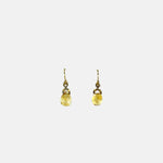 Danielle Welmond Woven Citrine Quartz Drop Earrings - Big Bag NY