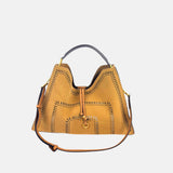 Aurora Medium Suede Perforated Shoulder Bag