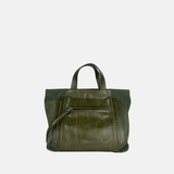 Plinio Visona MARYLIN Medium Top Handle Tote and Shoulder Bag Moss- Big Bag NY