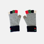 Santacana Wool and Angora Fingerless Multicolor Glove - Big Bag NY