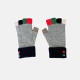 Santacana Wool and Angora Fingerless Multicolor Glove - Big Bag NY