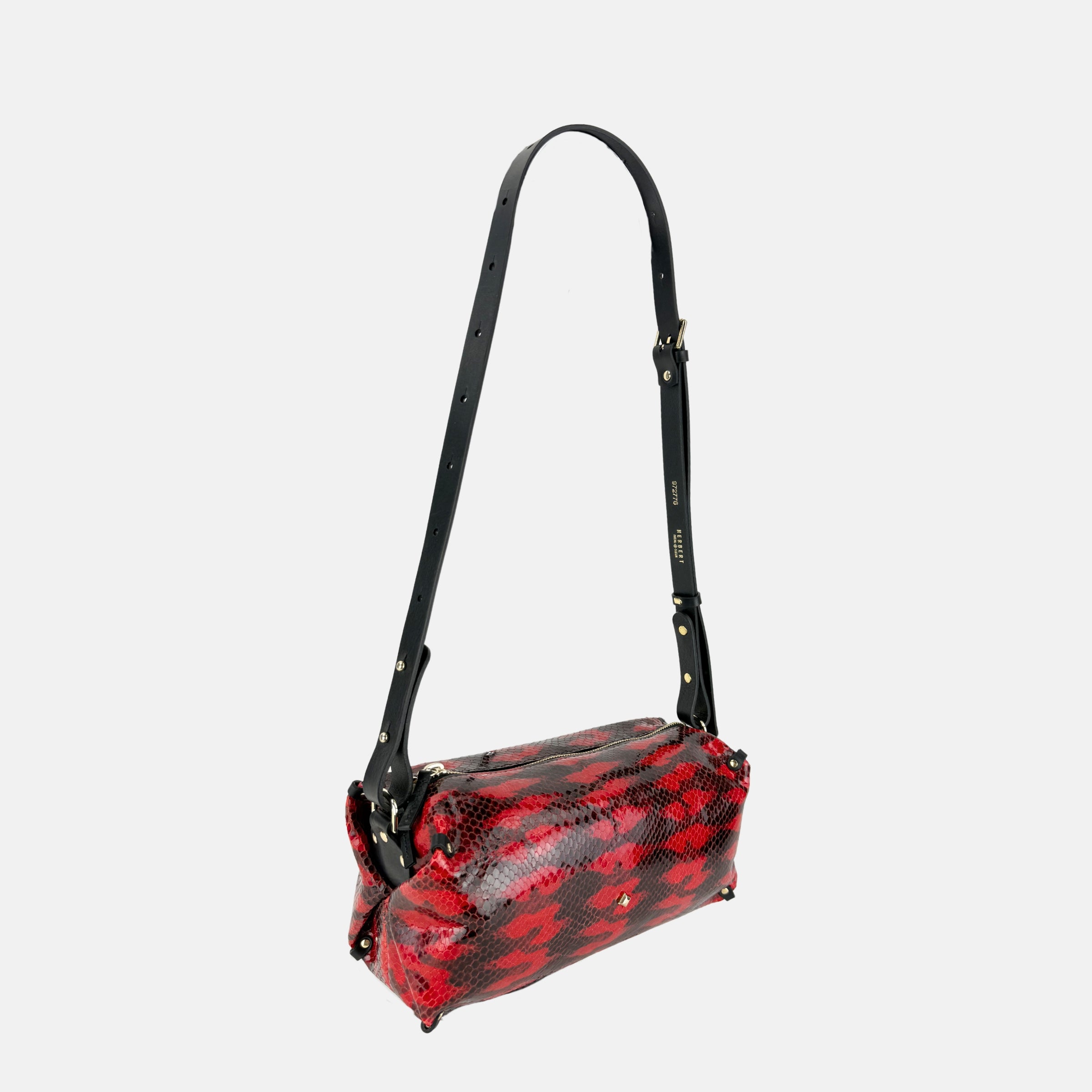 HERBERT Frère Sœur Le Sohna Serpent Shoulder Bag in Red - Big Bag NY