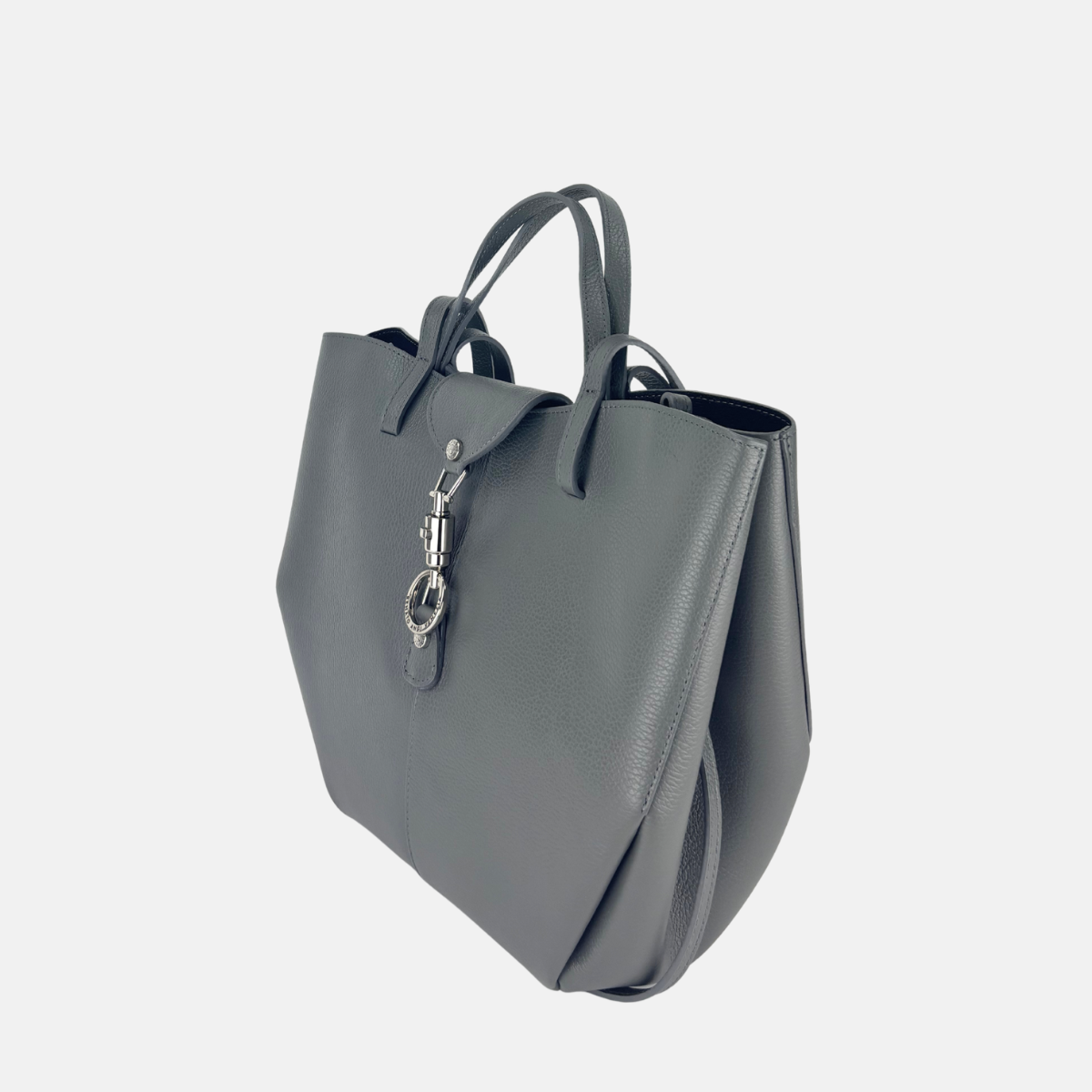 Angi Venezia Double Handle Large Tote with Flap Lock - Big Bag NY