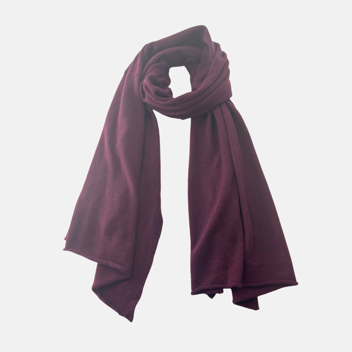 Riviera Cashmere Scarf Bordeaux- Big Bag NY