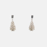 Alison Evans Long Silver Chainmail Earrings - Big Bag NY