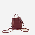 Burgundy Rossi Mini Convertible Backpack - Big Bag NY