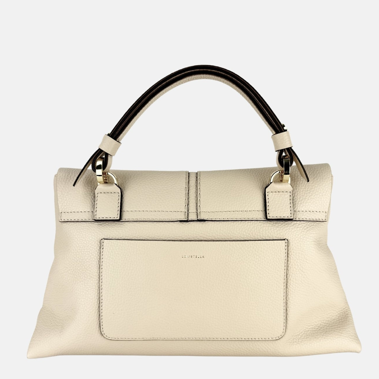 LORISTELLA Kendall Satchel Bag in Vanilla - Big Bag NY
