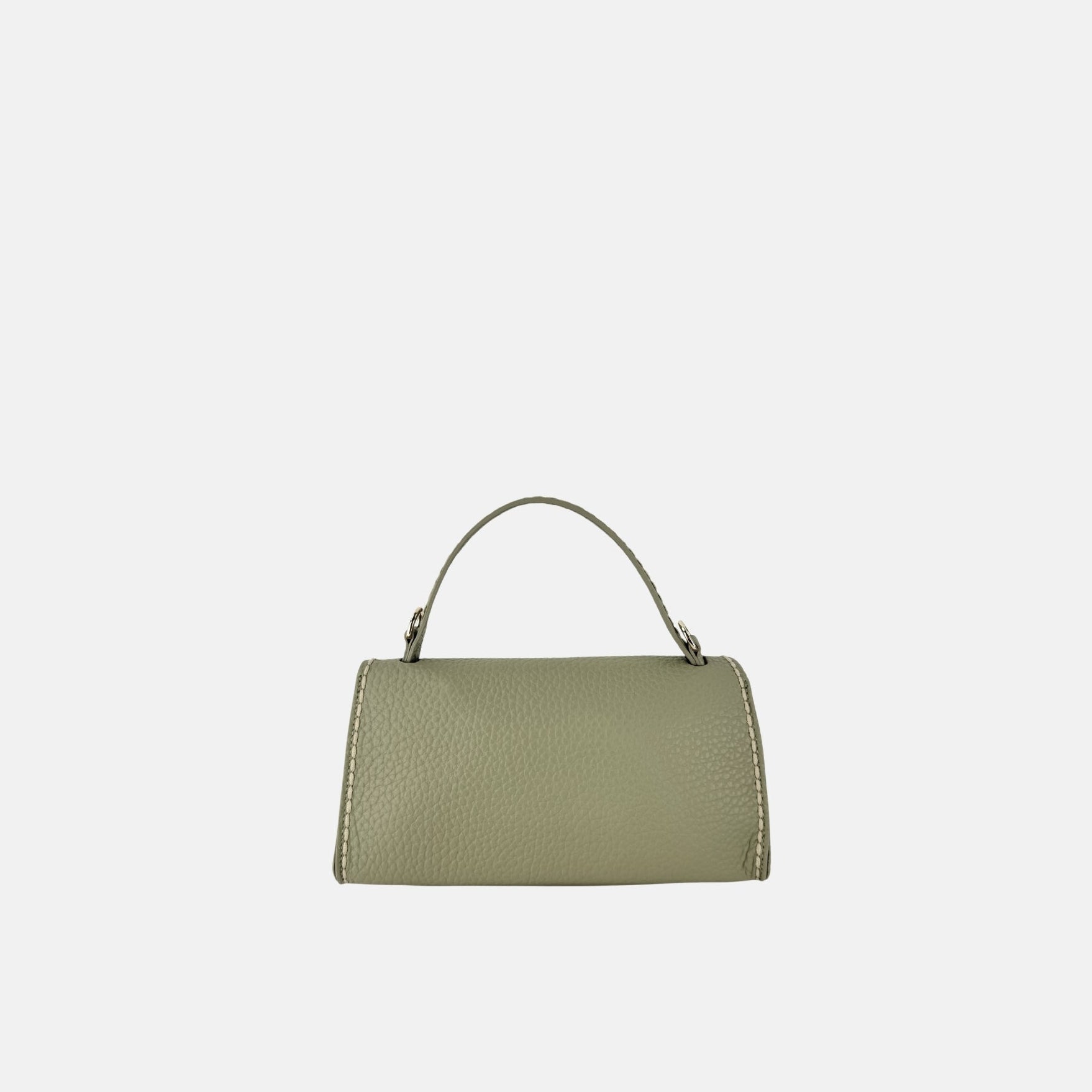 Plinio Visona Valentina Small Envelope Flap Bag in sage - Big Bag NY