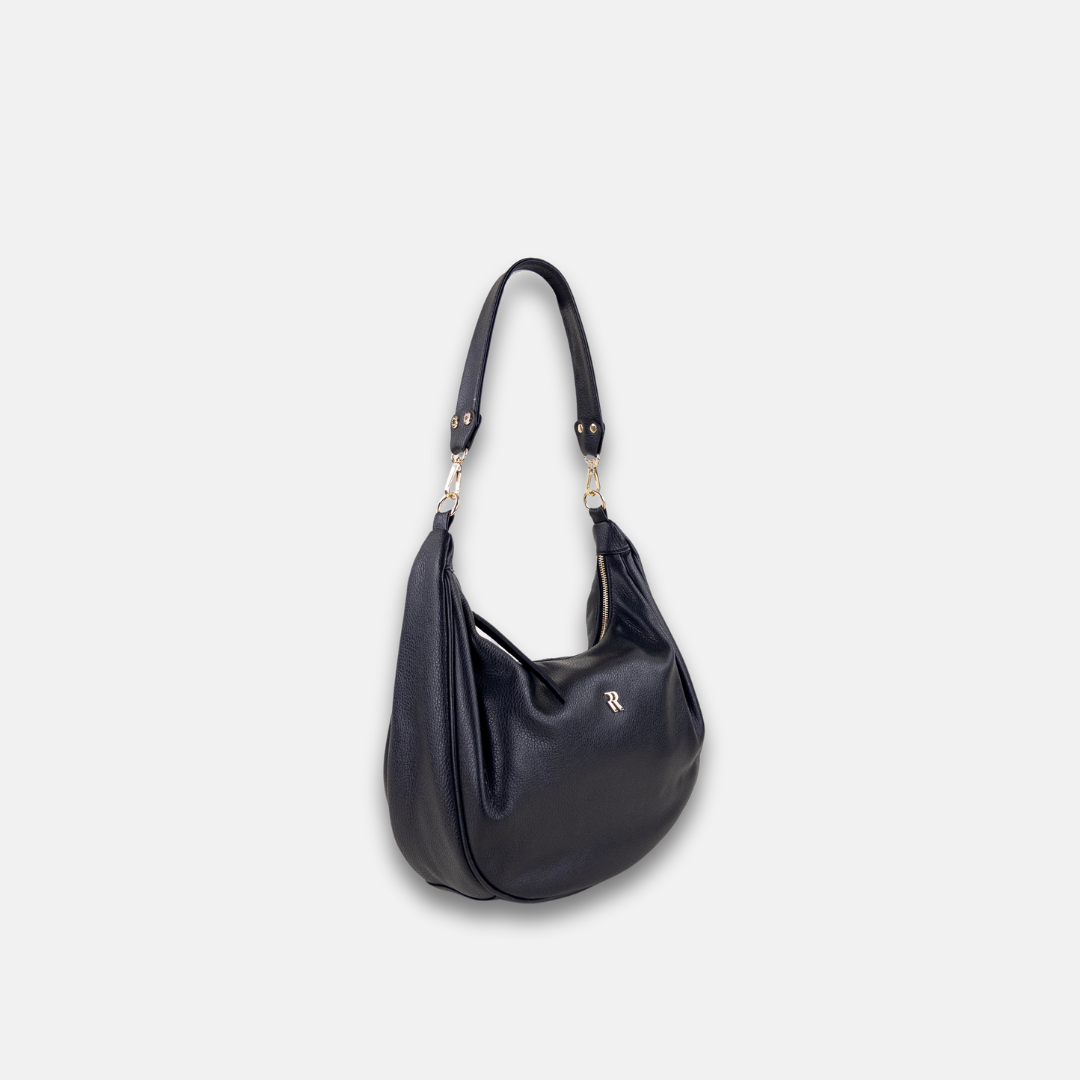 Black Rossi Crossbody Hobo - Big Bag NY