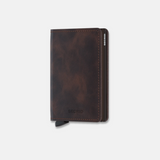 Secrid Slimwallet in Vintage Leather Brown - Big Bag NY