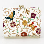 Butterflies and Golden Flowers Small Gamaguchi Trifold Wallet - Big Bag NY