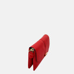 LORISTELLA Clea Small Double Pocket Satchel in Red - Big Bag NY