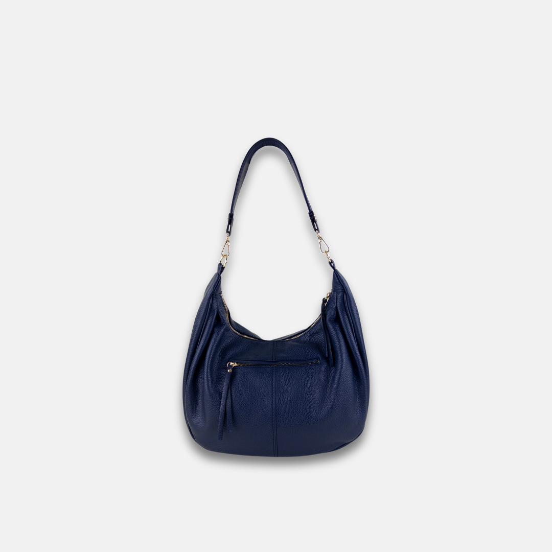 Navy Rossi Crossbody Hobo - Big Bag NY