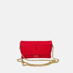 LORISTELLA Clea Small Double Pocket Satchel in Red - Big Bag NY