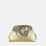 Small Metallic Gold Clutch