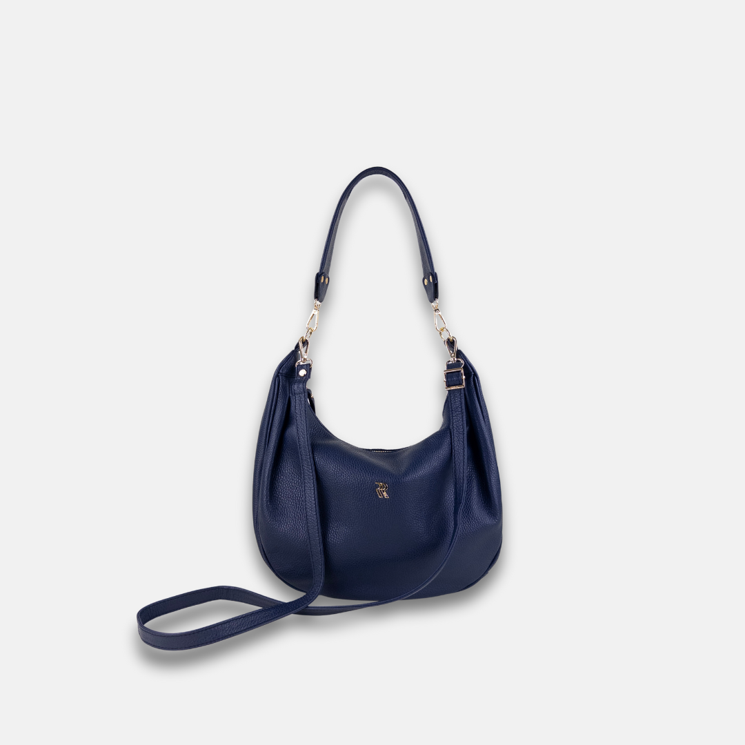 Navy Rossi Crossbody Hobo - Big Bag NY