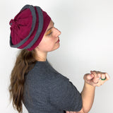 PIZEL Merino Wool Two Tone Beret