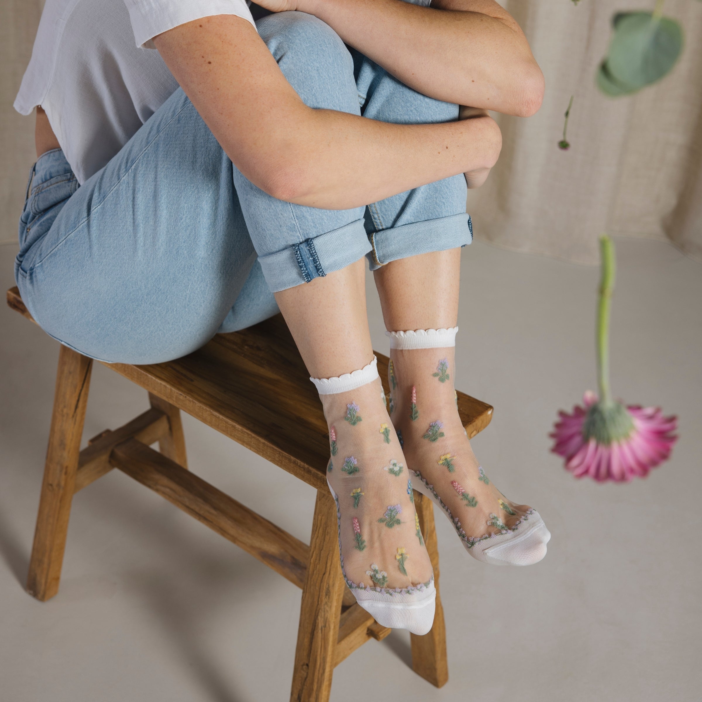 Atelier St Eustache Fleurs des Champs Socks - Big Bag NY