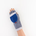 Santacana Short Fingerless Glove with Hood in Grey - Big Bag NY