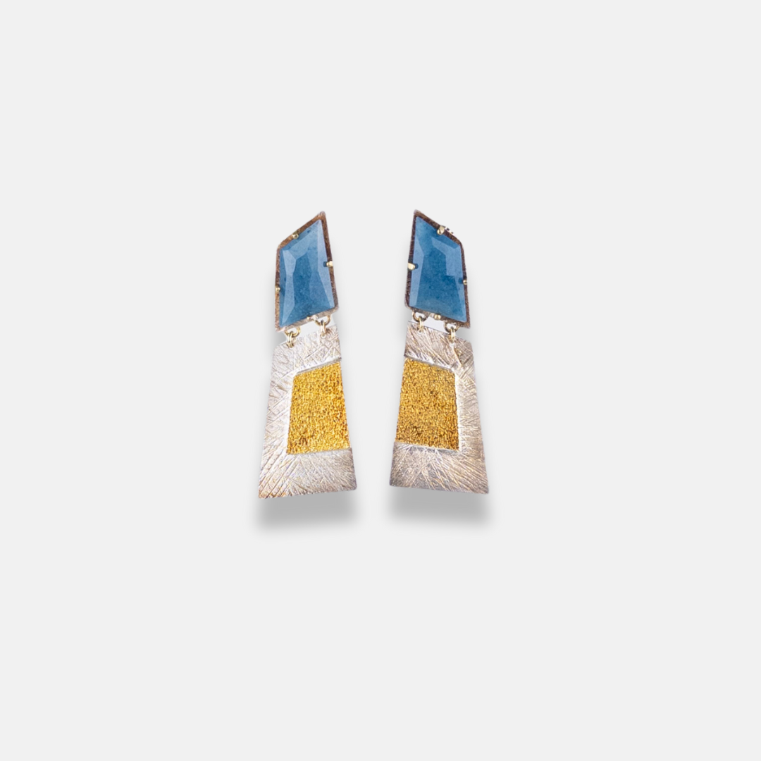 Heather Guidero Lazulite Earrings - Big Bag NY