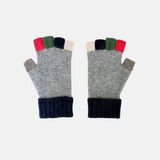 Santacana Wool and Angora Fingerless Multicolor Glove - Big Bag NY