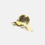 PCNQ DANTE painted Sun Cloche Hat in Yellow and White - Big Bag NY
