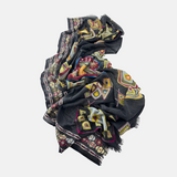 Storiatipic Aspen Wool Scarf in Anthracite - Big Bag NY