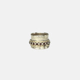 Ithil Garnet Mixed Metal Spinner Ring - Big Bag NY
