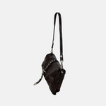 Campomaggi ELGA Studded Medium Flap Shoulder Bag in Brown - Big Bag NY