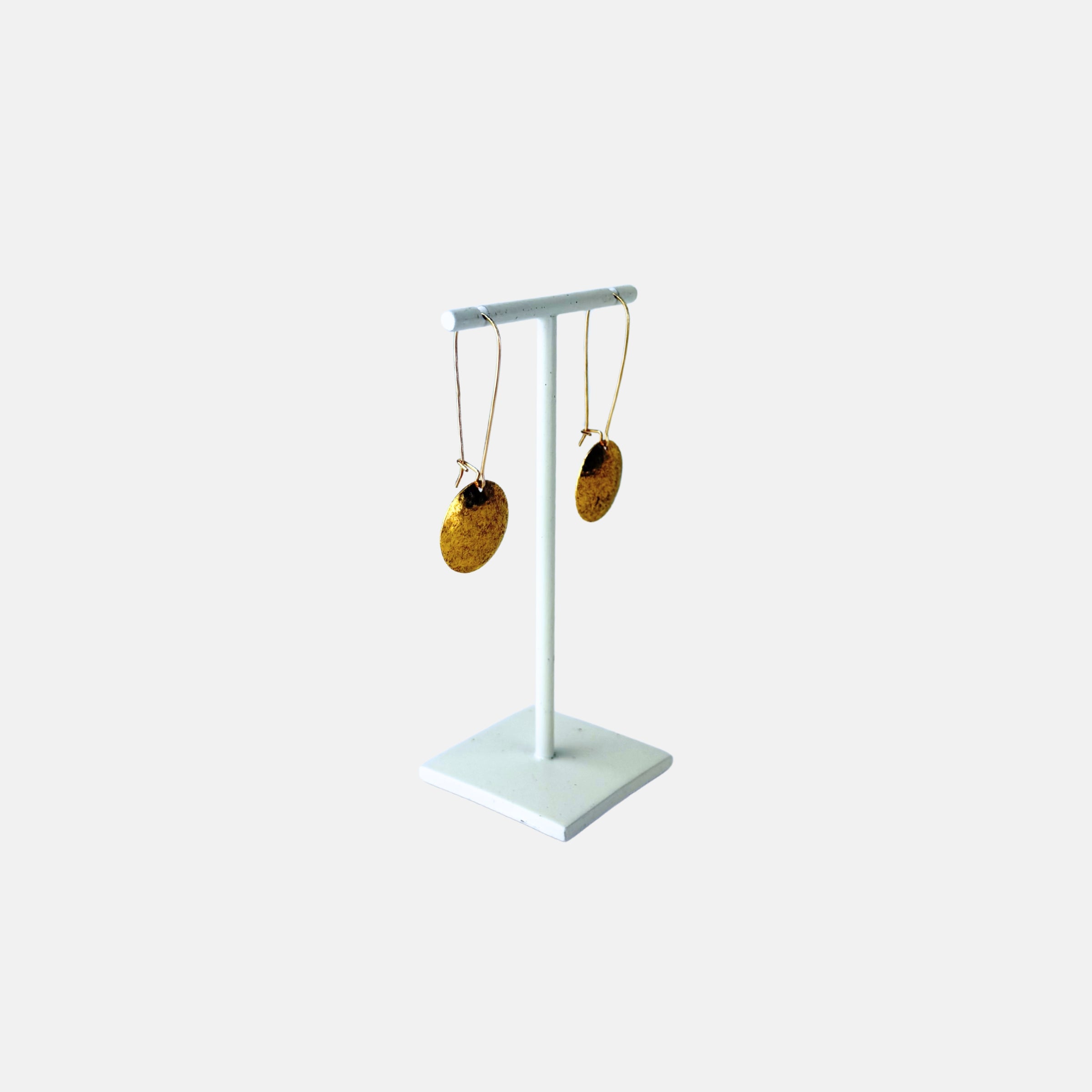 Balmaceda Gold Circle Drop Earrings - Big Bag NY