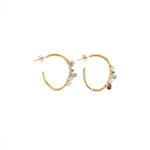 Laure Mory Bijoux Lambra Beaded Hoops - Big Bag NY