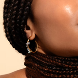 Laure Mory Bijoux Lambra Beaded Hoops - Big Bag NY