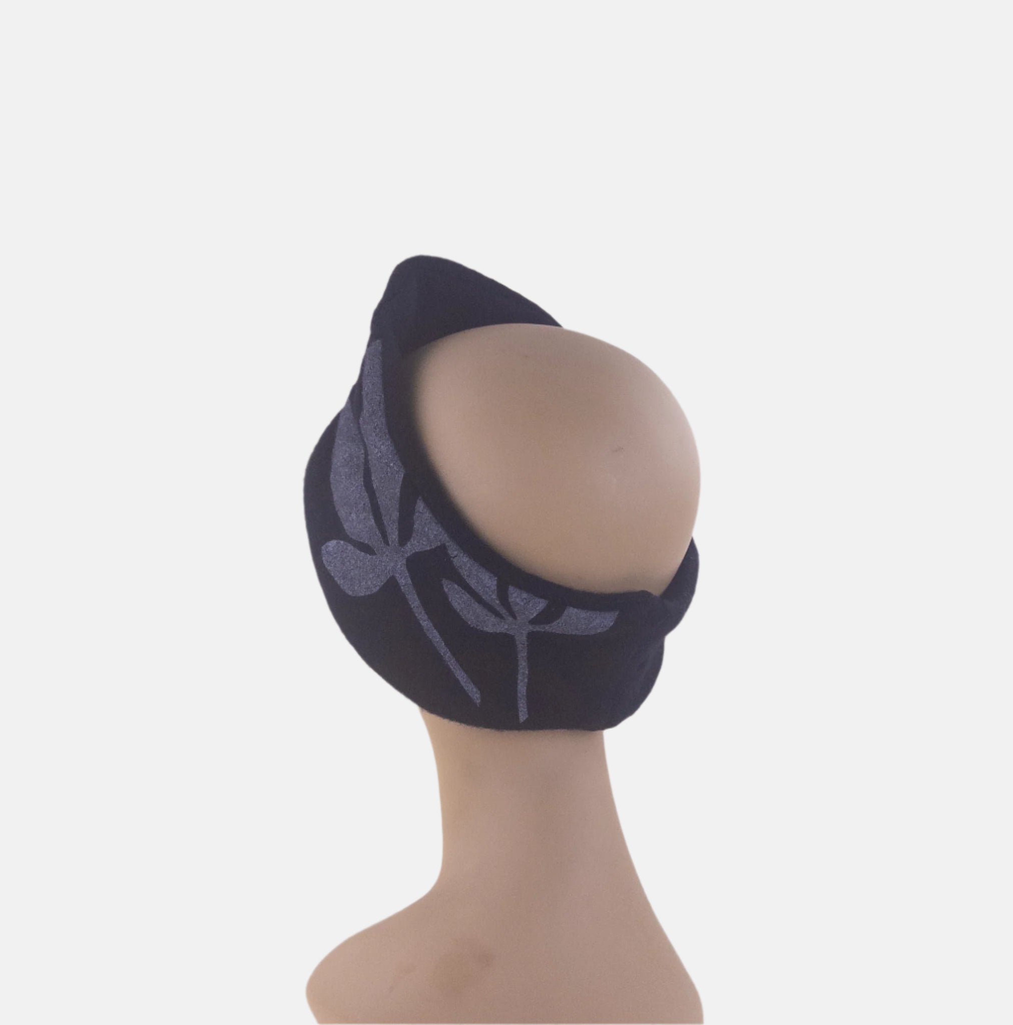Black Celine Robert BANDORE Wool Headband - Big Bag NY