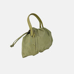 PLINIO Drawstring Tote with Crossbody Strap in Vert - Big Bag NY