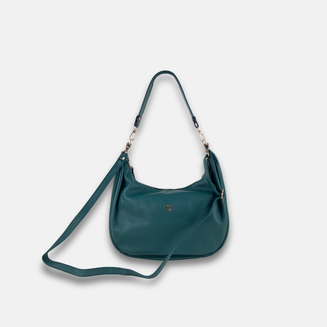 Teal Rossi Crossbody Hobo - Big Bag NY