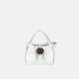 Plinio Visona Slouchy Shoulder Bag in White - Big Bag NY